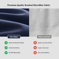 thumbnail image 2 of MR&HM Bedding Queen Sheet Set 4 Pcs, Super Soft Brushed Microfiber Queen Sheets, Cozy Bed Sheets for All Seasons (Queen Size, Navy Blue), 2 of 8