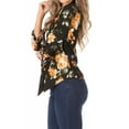 thumbnail image 2 of Women's Casual Floral Print Waist Length Fitted Style Blazer Jacket, 2 of 6