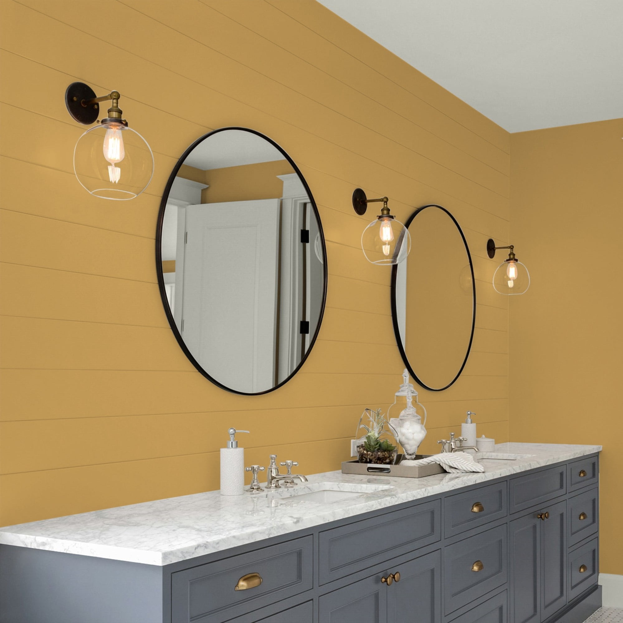 Glidden HEP Amaretto Sours / Yellow, Eggshell Interior Paint with Primer, 1 Quart