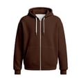 thumbnail image 5 of jiaxiM Waffle Knit Hoodies for Men Full Zip Sweatshirt Hooded with Pocket Loose Fit Drawstring Athletic Jackets, 5 of 5