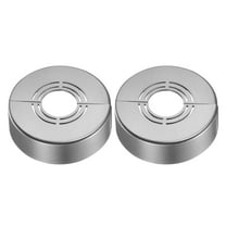 Wall Split Flange, 2 Pcs 62x20 mm - Cuttable ABS Round Escutcheon Plate Cover Buckle, Shower Arm Flange for 20/25/33mm(0.8/1.0/1.3 Inch) Water Pipe Faucet Decoration (Gray)