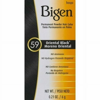 Bigen Hair Dye Powder, Oriental Black, Long-Lasting Gray Coverage