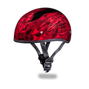 Daytona Helmets Slim Line Skull Cap D.O.T. Approved Half Shell Motorcycle Helmet