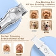 thumbnail image 5 of Dog Clippers for Grooming for Heavy Thick Hair Coats with Dog Paw Trimmer Nail Grinder for Grooming, Low Noise Rechargeable Cordless Dog Grooming Kit with Paw Trimmer Nail Grinder for Small Large Dog, 5 of 7