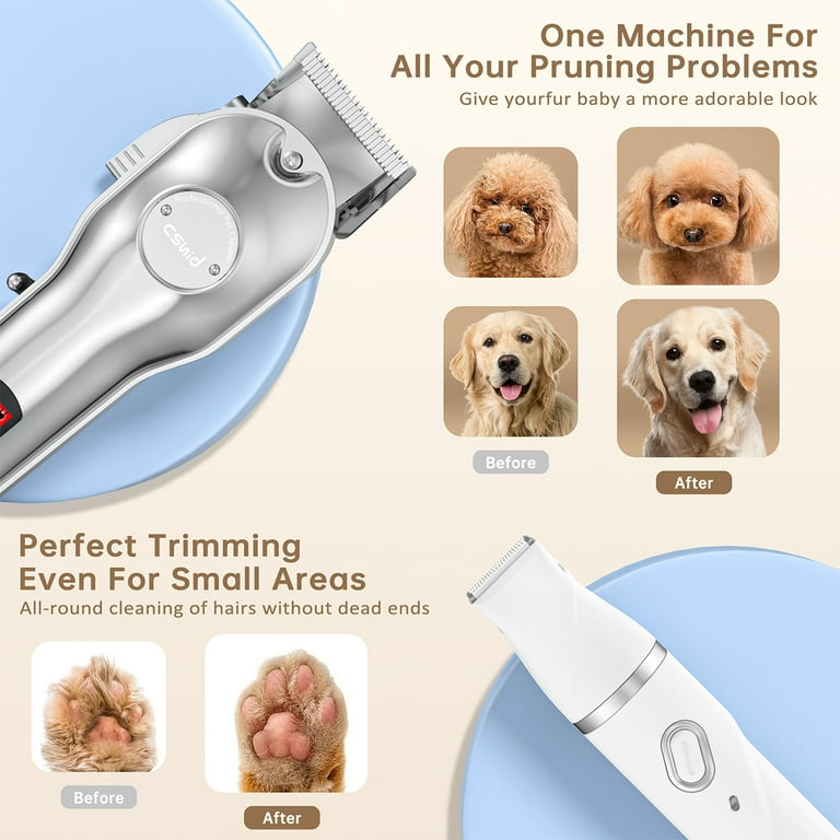 Dog Clippers Dog Grooming Grooing Kit Hair Clipper-Low Noise Paw