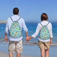 thumbnail image 5 of Disketp World Travel1 Drawstring Backpack Drawstring Gym Bags Draw String Bags for Sports, Gym, Travel, Swimming, Beach-Small, 5 of 6