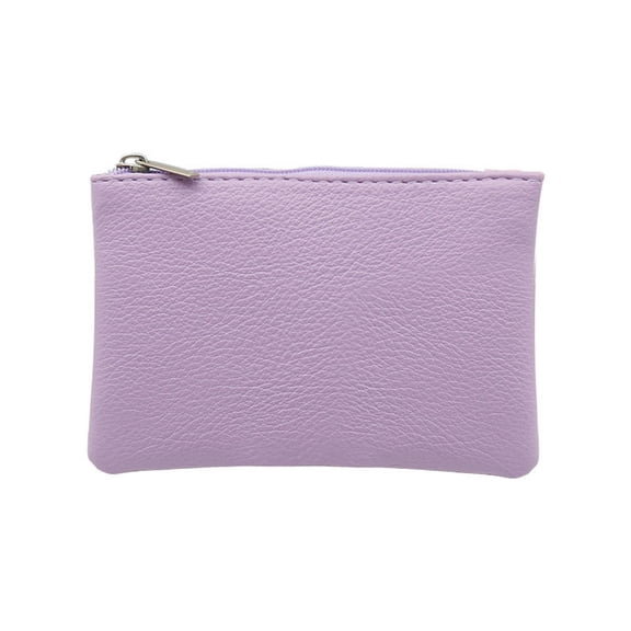 Zipper Coin Purse, Small Portable Change Wallet for Women, PU Clutch with Card Slots, Lightweight Mini Wallet for Keys, Coins, and Daily Essentials,a