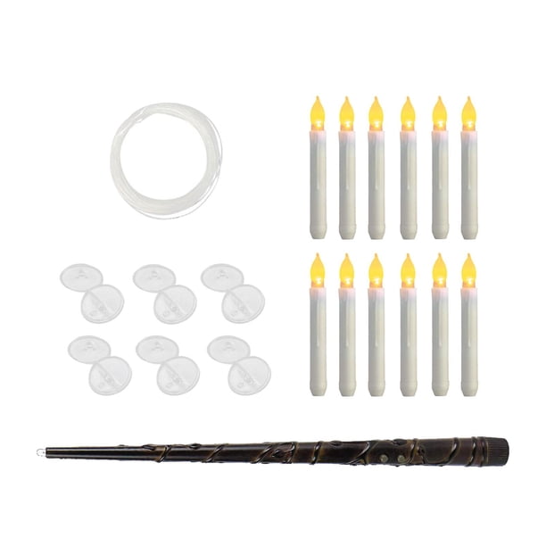 Velas Flotantes Macarena con Control Remoto 12 Piezas Amarillas
