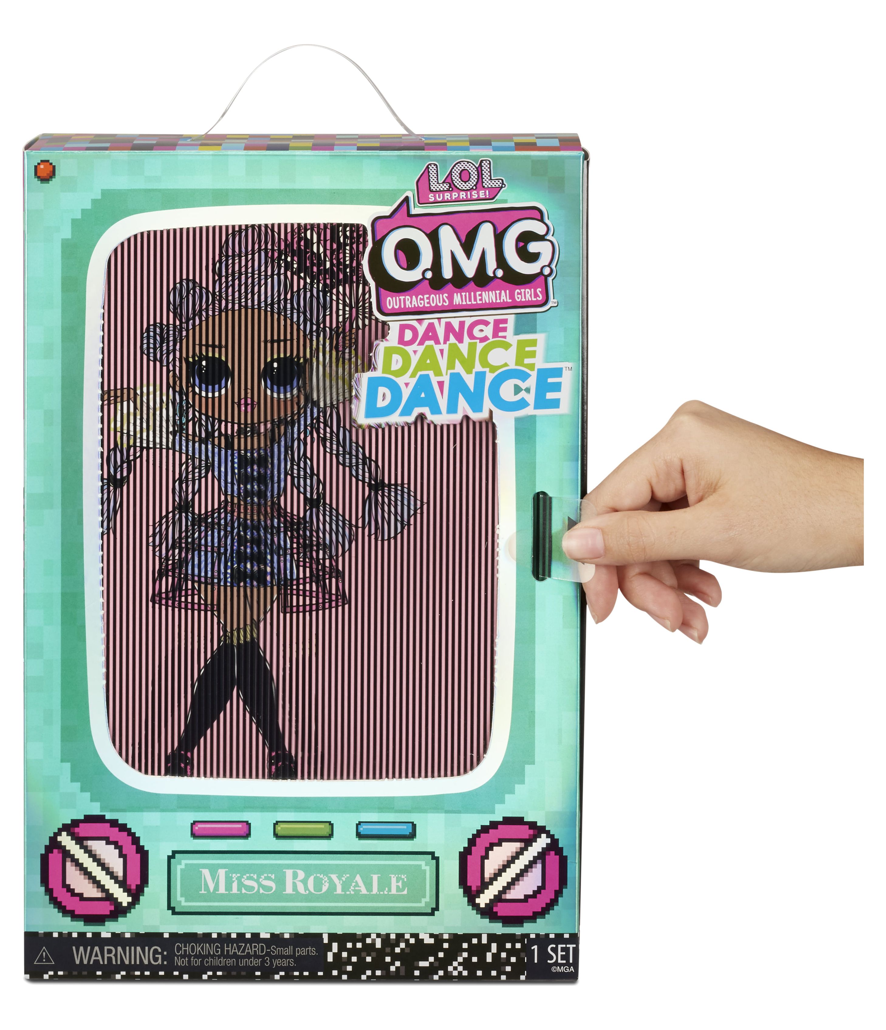 LOL Surprise OMG Dance Dance Dance Miss Royale Fashion Doll With 15 Surprises Including Magic Blacklight, Shoes, Hair Brush, Doll Stand and TV Package - For Girls Ages 4+ - image 5 of 5