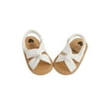 thumbnail image 5 of Breathable Summer Baby Girls Sandals, Solid Color Soft Sole Shoes, 5 of 9