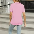 thumbnail image 4 of TODOZO Women's Polo Shirts Short Sleeve V Neck Summer Tops Business Casual Collared Shirts Loose Tees Summer Collared V Neck Golf Polo Shirts for Work Tennis Workout Business Dressy Blouses, 4 of 6