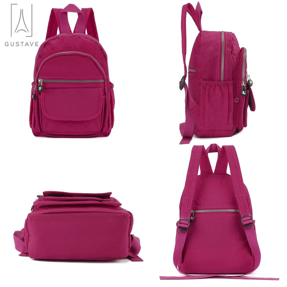 Mini Anti Theft Backpack Women Nylon Lightweight Daypack College Casual Deago Small Nylon Backpack, Waterproof Lightweight Daypack  main image 2