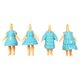 thumbnail image 1 of 4x Ropa para muñecas de niña, lindos accesorios de ropa para el cuerpo, regalo para niñas pequeñas azul claro, 1 of 9