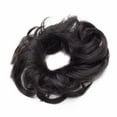 thumbnail image 3 of Benehair Messy Bun 100% Human Hair Pieces Extensions Scrunchies Updo Chignons Remy Hair Elastic Band Black Wavy Curly Soft US, 3 of 9
