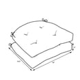 thumbnail image 2 of Pillow Perfect 578958 Tweak Sedona Chaise Réversible Pad, 2 of 3
