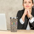 thumbnail image 4 of Chaos Coordinator Tumbler Thank You Gifts Leopard Water Bottle Double Wall Travel Coffee Mug Stainless Steel Vacuum Insulated Thermal Cup Boss Lady Gifts for Women Colleague Leader Birthday Christmas, 4 of 6