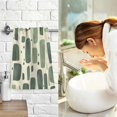 thumbnail image 7 of Yayeee 2 Pack Hand Towels for Bathroom 100% Cotton 16" x 28" Soft Absorbent Kitchen Towel, Green Geometric, 7 of 7