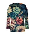 thumbnail image 4 of BangWanChi Womens Summer Tops with Sleeves Women's Fashion Printed T-shirt 3/4 Sleeves Blouse Round Neck Casual Tops, 4 of 5