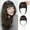 Dark Brown, variant on Jinswick Clip in Bangs for Women -Real Hair Bangs Wig 100% Human Hair Extensions French Bangs Flat Neat Bangs Fringe with Hairpieces Clip on Curved Bangs for Daily Wear