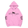 thumbnail image 4 of Hoodies For Women Heartbeat Horse Print Hoodie Cute Western Horses Pullover Fall Long Sleeve Sports Tops Soft Cozy Fabric For Horse Lovers L Womens Hoodies, 4 of 4