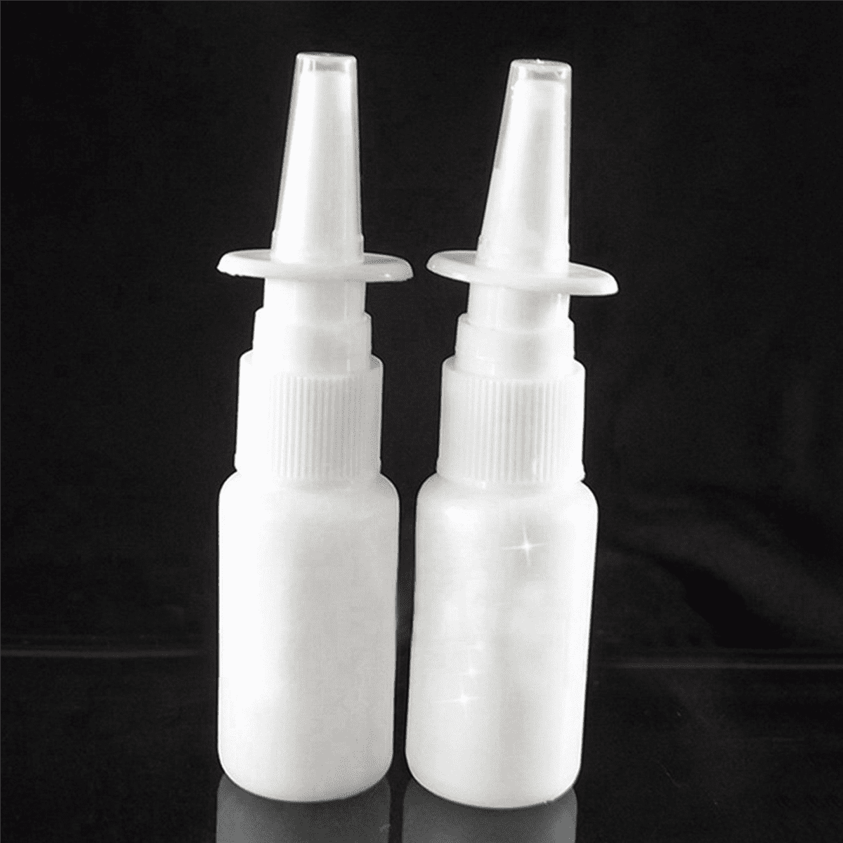 100Pcs 10Ml Bottle Refillable Plastic Mist Nose Nasal Sprayer