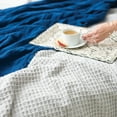 thumbnail image 3 of Waffle Pearl Grey Queen Coverlet, 3 of 4