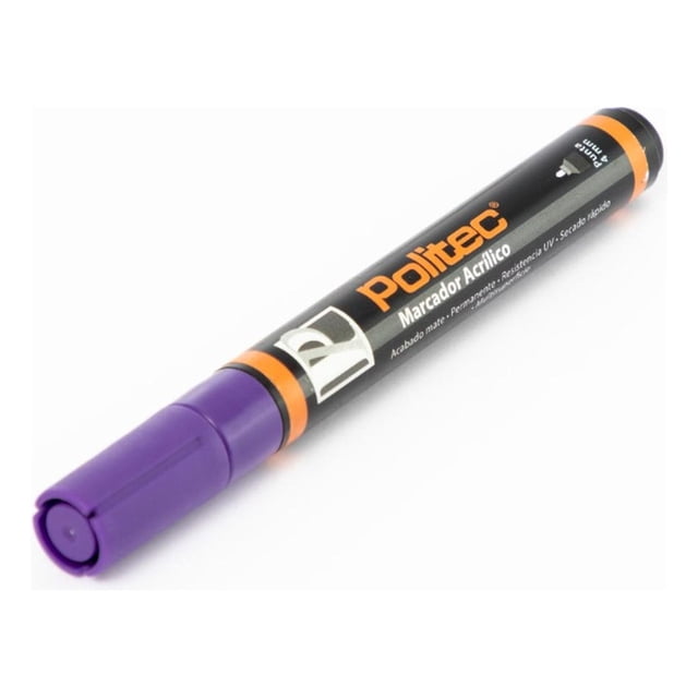 Marcador Acrilico Politec Serie 300 4mm violeta oscuro