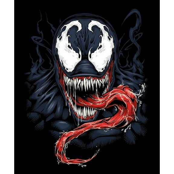 Diamond Painting Kit, Venom 12x16 Inch Full Drill 5D Diamond Painting Craft Canvas Picture Diamond Art for Adult Bedroom Wall Decor