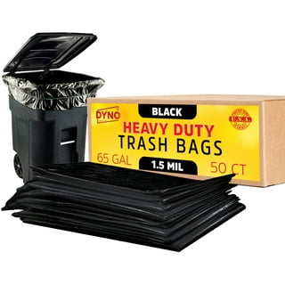 18 Gal Trash Compactor Heavy Duty 2.5 MIL Plastic Bags Eco Friendly 40Pcs  White