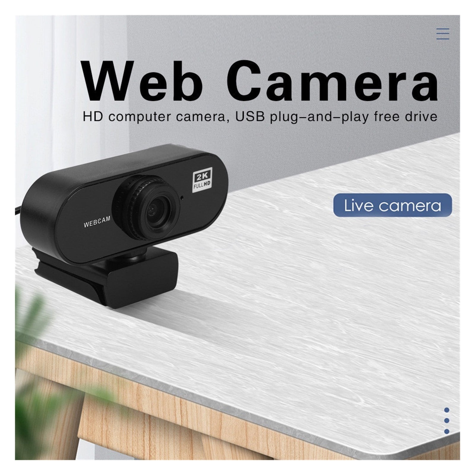 Webcam USB Webcam 1080P Mini Camera 2K Full HD Webcam With Microphone Autofocus Web Camera For PC Computer Laptop Online Camera ,HD Video