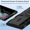 thumbnail image 4 of Compatible Samsung Galaxy S23 Ultra Phone Case with Camera Cover Protector &Metal Stand,Rugged Shockproof Soft TPU + Hard PC Protective S23 Ultra 5G Case for Samsung Galaxy S23 Ultra Cases Black, 4 of 14