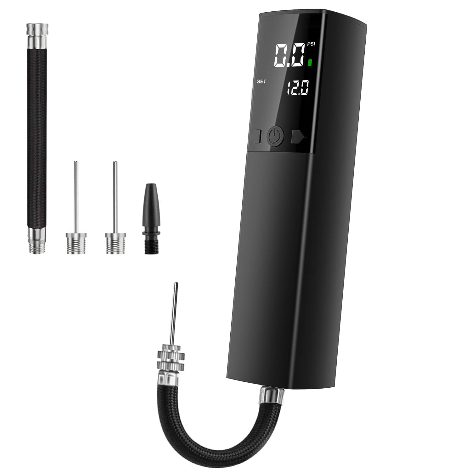 Electric Ball Pump, Basketball Smart Air Pump with Accurate Pressure Gauge and Digital LCD