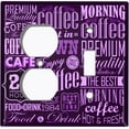 thumbnail image 5 of Metal Light Switch Plate Cover Cafe Diner Coffee Sign Purple COF040, 5 of 13