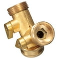 thumbnail image 3 of 3/4inch Solid Brass Hose Splitter Durable for High Pressure and Easy Installation with Rotatable Heads, 3 of 7