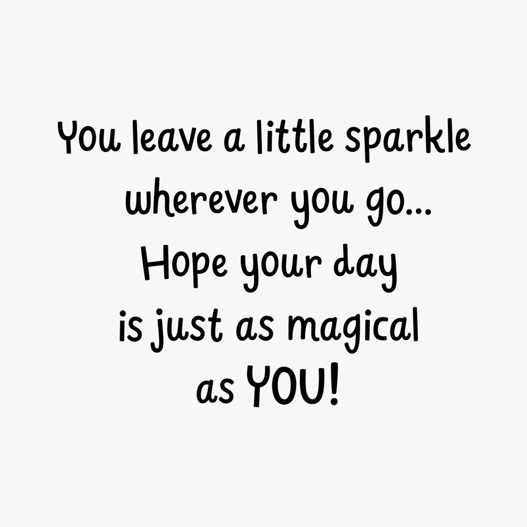 Hallmark Disney Birthday Card for Girl (Tinker Bell Sparkle and Magic)