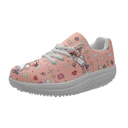 

Doctor Nurses Love Patterns Medical Equipment Women s Spring and Autumn Flat Shoes Brand Design Round Toe Casual Shoes