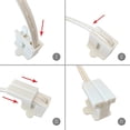 thumbnail image 2 of Erlandens Cable eléctrico Spt-2 de 50 pies con certificación UL, cable eléctrico de calibre 18, cable de 2 conductores, cable paralelo suave, cable de cobre trenzado de 2 pines con 4 enchufes vampiro,, 2 of 5
