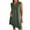 Green, variant on Summer Dresses for Women 2025, Fashion Women's Summer Casual V-Neck Short Sleeve Solid Beach Sundresses Vent Dress(Black,S)