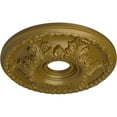 thumbnail image 3 of Ekena Millwork 18"OD x 3 1/2"ID x 2 1/2"P Granada Ceiling Medallion (Fits Canopies up to 6 5/8"), Hand-Painted Gold, 3 of 5