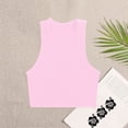 thumbnail image 2 of gbyLJF Womens Sleeveless Tank Top Women Tanks for Summer Basic Cropped Tank Tops for Women Satin Tank Top, 2 of 3