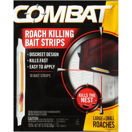 Combat® Roach Killing Bait Strips 10 ct Pouch