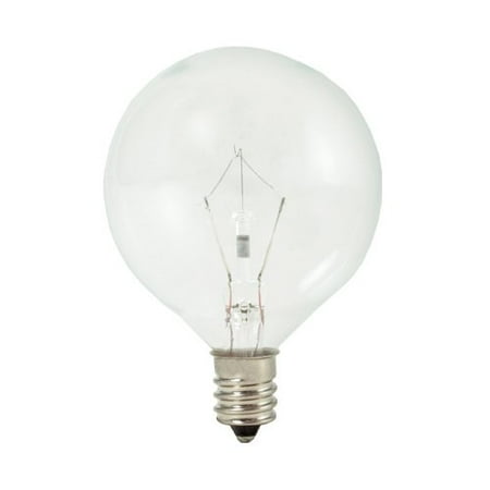 Bulbrite 15W Krystal Touch Dimmable Krypton Globe Light Bulb - 10 pk.