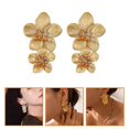 thumbnail image 2 of 1 Pair Flower Ear Studs Cute Earrings Women Ear Jewelries Studded Earrings for Birthday Valentine, 2 of 4