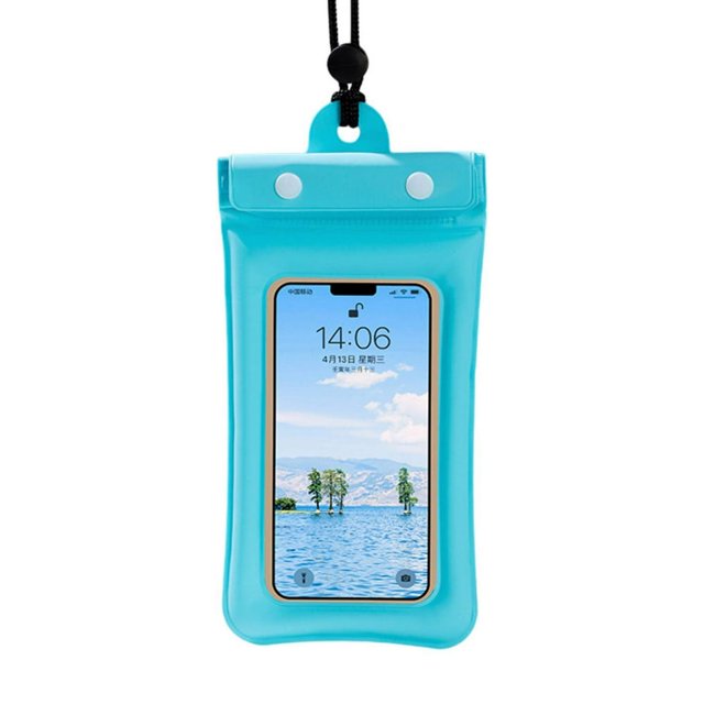 Waterproof Phone Pouch Fastener Tape Touchscreen Clear Window Leakproof Lanyard PVC Phone Dry Bag Case Protector Phone Accessories