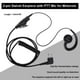 thumbnail image 3 of Walkie Talkie Auriculares Auriculares Auriculares 180 Rotación Radio Auricular 2pcs, 3 of 6