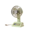 thumbnail image 2 of Yrmaups Vintage Desk Fan for Home Office, Rechargeable Mini Fan with Digital Display, Adjustable 100-Speed Personal Fan for Bedroom, Desk, Travel, Camping, 2 of 6