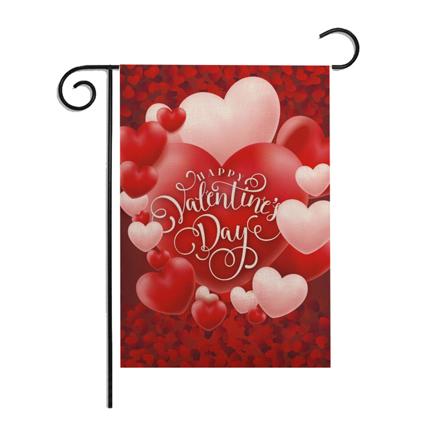 Fuwaxung Valentine Flag, Double Sided Valentine's Day Flag Love