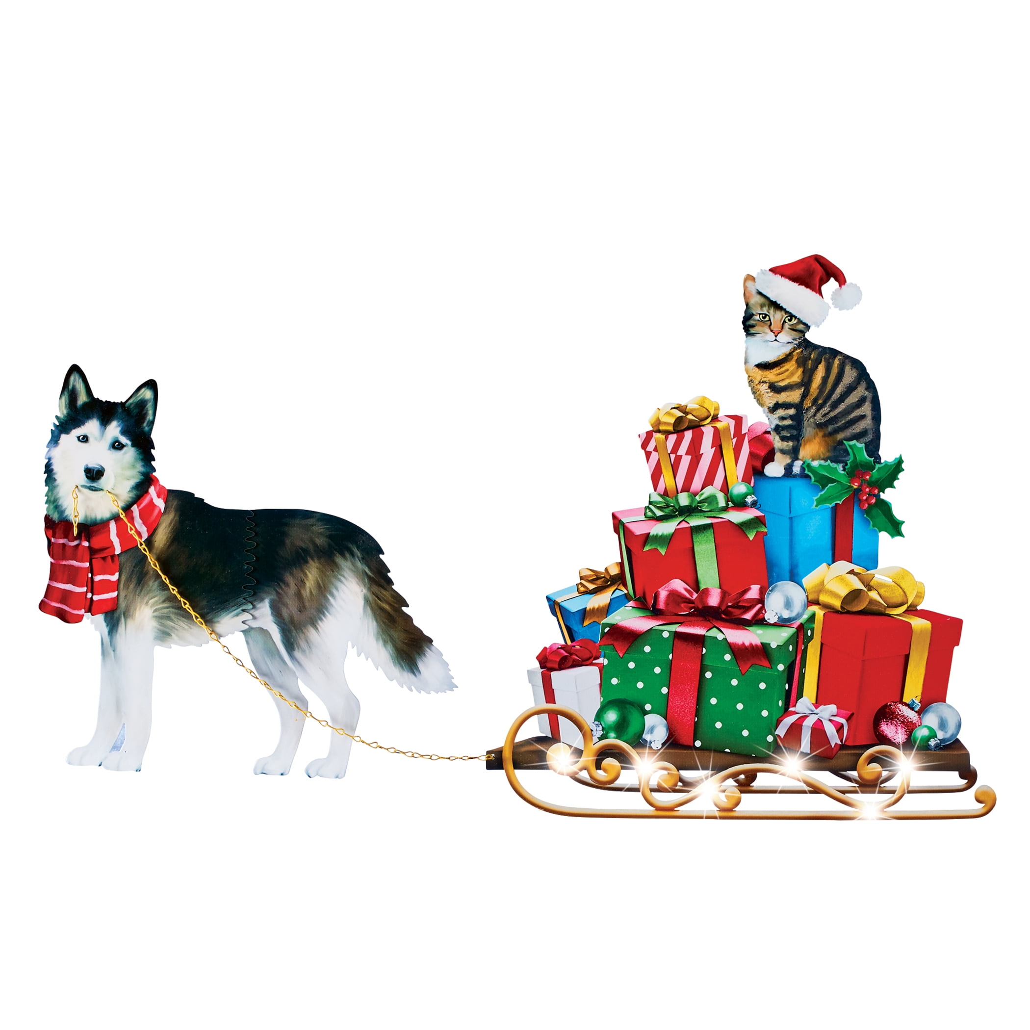 Husky Look Into My Eyes Face Pet Dog Wood Christmas Tree Holiday Ornament 