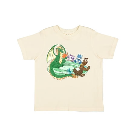 

Inktastic Magical Dragon Reading with Students Gift Toddler Boy or Toddler Girl T-Shirt