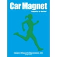 thumbnail image 1 of Magnets in Motion Runner Female Car Magnet Green, 1 of 4